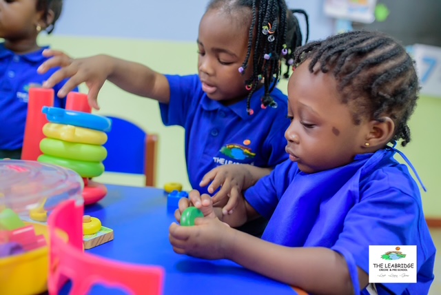 Children learning together at The Leabridge School