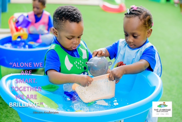 Children playing together at The Leabridge School